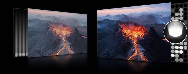 Lokal dimming i full matrise Lokal dimming i full matrise