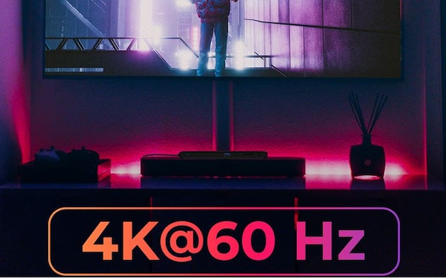 4K-oppløsning på 60 Hz opptil 3 skjermer