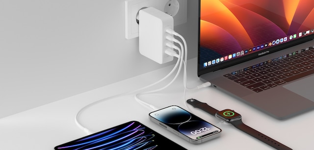 Belkin BoostCharge Pro 140W 4-ports GaN vegglader