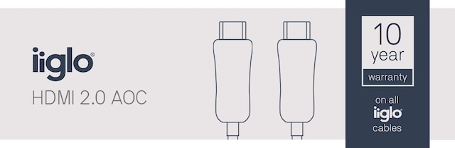 iiglo HDMI 2.0 AOC hybridkabel iiglo HDMI 2.0 AOC hybridkabel