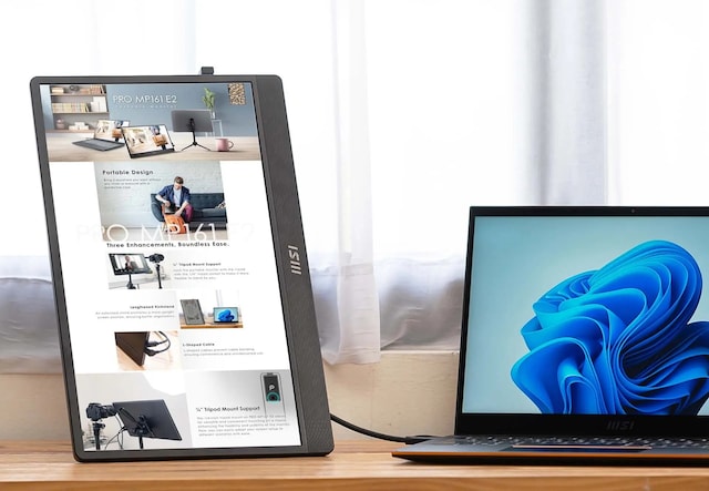 MSI 16" bærbar skjerm MP161 E2 MSI 16" bærbar skjerm MP161 E2