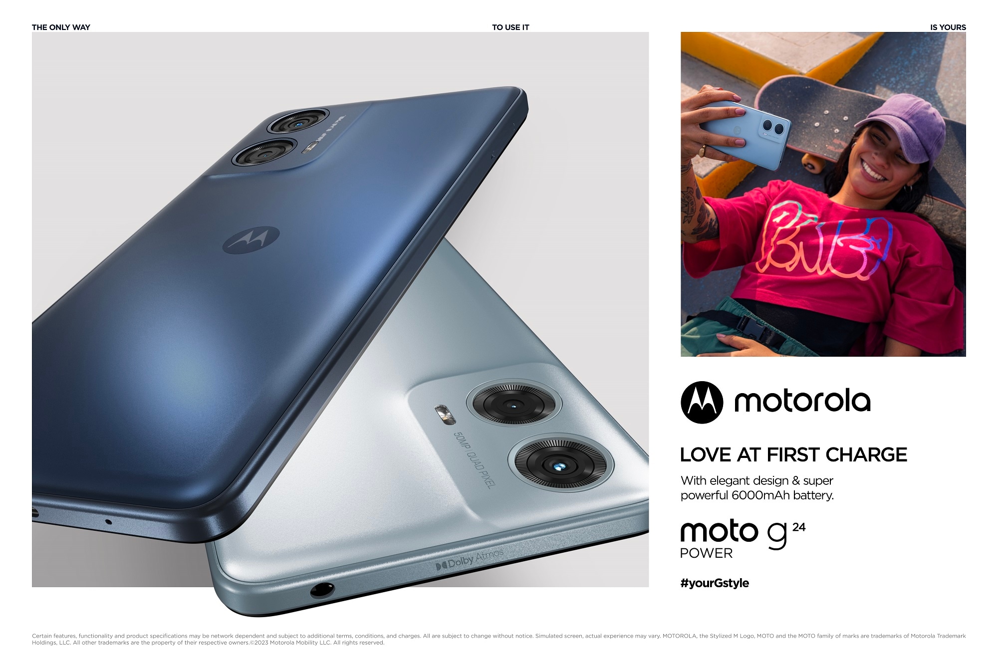 Motorola G24 Power 256GB (ink blue) | KomplettBedrift.no