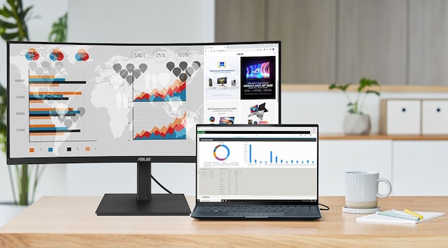 ASUS 34" buet skjerm VA34VCPSN ASUS 34" buet skjerm VA34VCPSN