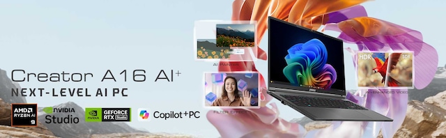 MSI Creator A16 AI+ 16" bærbar PC MSI Creator A16 AI+ 16" bærbar PC