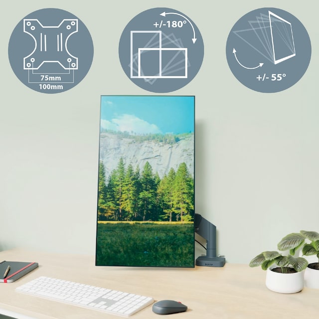 Leitz Ergo Skjermarm og laptopholder Leitz Ergo Skjermarm og laptopholder