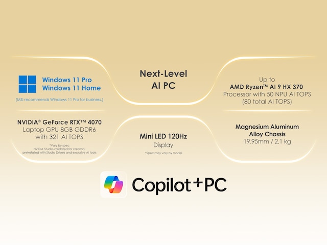 bærbar MSI Creator A16 AI+