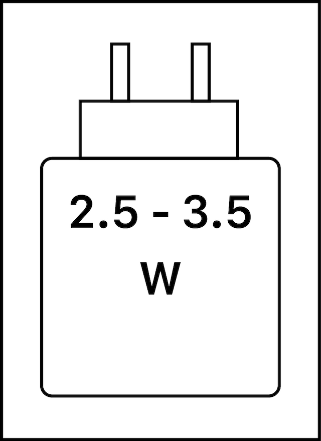 2,5-3,5W effective charging