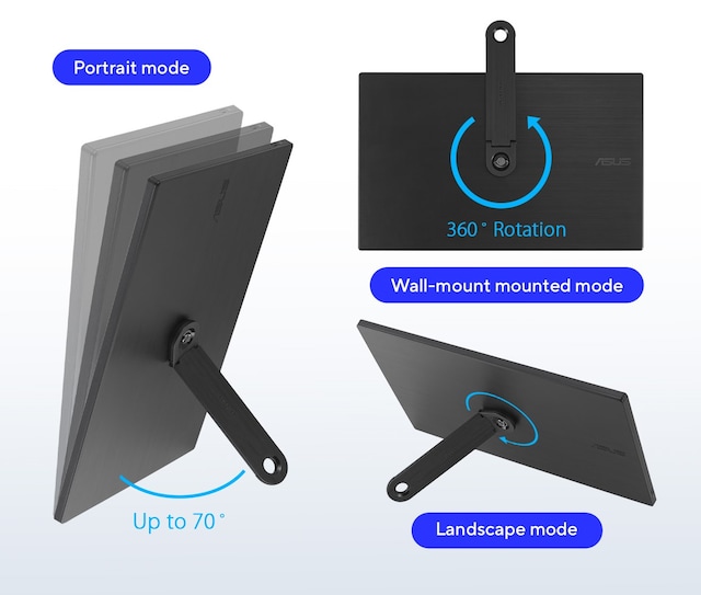 ASUS 16" ZenScreen bærbar skjerm MB166CR
