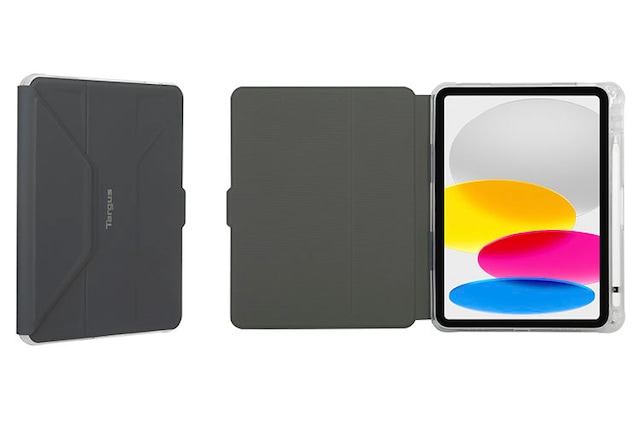 Integrated bi-fold folio cover