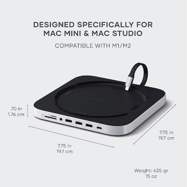 Designet spesielt for Mac Mini og Mac Studio Designet spesielt for Mac Mini og Mac Studio