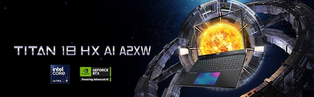 MSI Titan 18 HX AI 18" gaming laptop