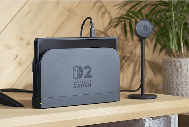 Switch 2 docked Switch 2 docked
