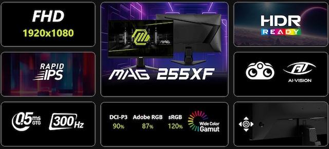 MSI MAG 255XF gaming monitor